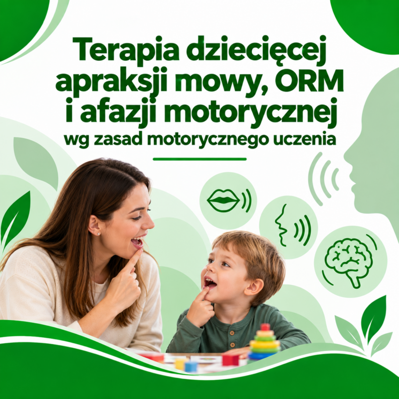Terapia dziecięcej apraksji mowy, ORM i afazji motorycznej wg zasad motorycznego uczenia WROCŁAW