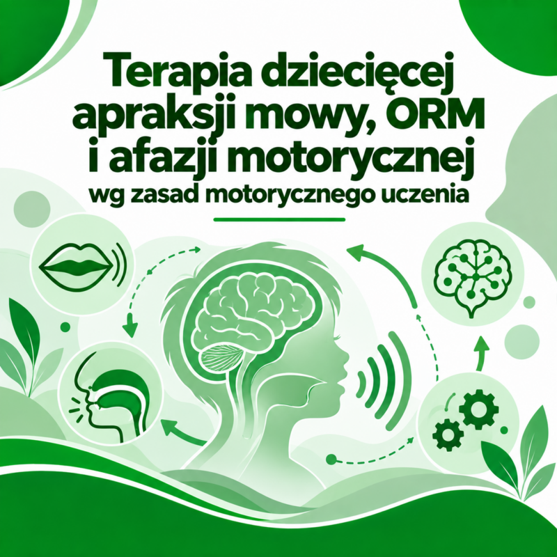 Terapia dziecięcej apraksji mowy, ORM i afazji motorycznej wg zasad motorycznego uczenia TORUŃ