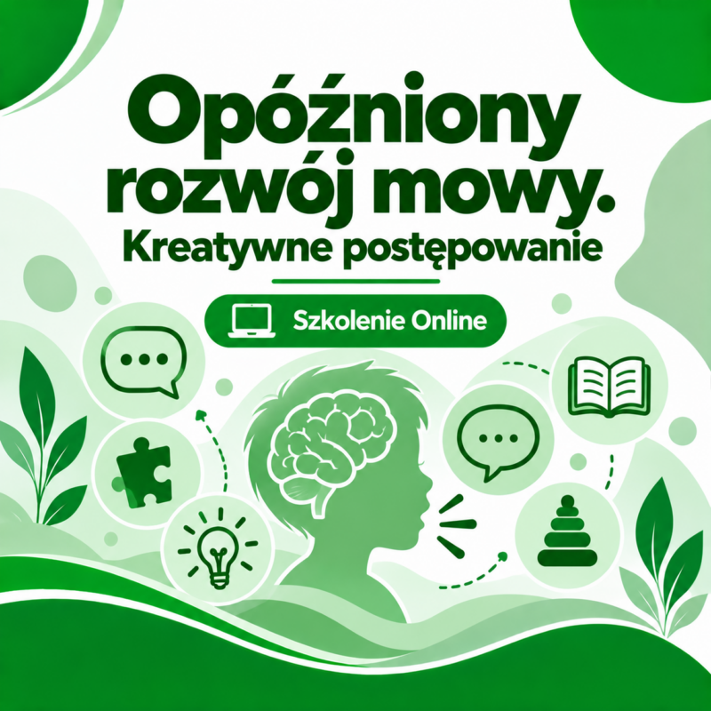 Opóźniony rozwój mowy. Kreatywne postępowanie szkolenie ONLINE